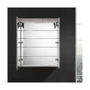 Spazio 30" x 36" Lighted Frameless Medicine Cabinet with 4 Shelves and Defogger - image 12