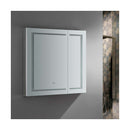 Spazio 36" x 36" Lighted Frameless Medicine Cabinet with 4 Shelves and Defogger - image 6