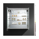 Spazio 36" x 36" Lighted Frameless Medicine Cabinet with 4 Shelves and Defogger - image 11