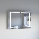 Spazio 39-5/16" x 29-1/2" Lighted Frameless Double Door Medicine Cabinet - image 2