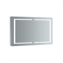 Spazio 48" x 30" Lighted Frameless Medicine Cabinet with 3 Shelves and Defogger - image 1