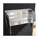 Spazio 48" x 30" Lighted Frameless Medicine Cabinet with 3 Shelves and Defogger - image 11