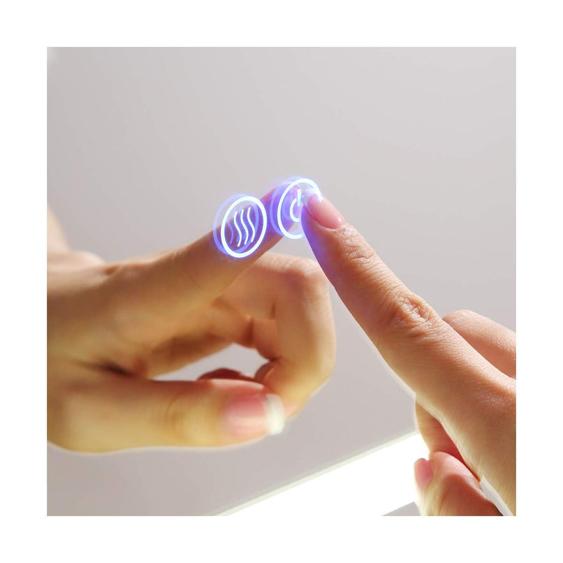 Spazio 48" x 36" Lighted Frameless Medicine Cabinet with 4 Shelves and Defogger - image 2