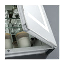 Spazio 48" x 36" Lighted Frameless Medicine Cabinet with 4 Shelves and Defogger - image 4