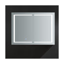 Spazio 48" x 36" Lighted Frameless Medicine Cabinet with 4 Shelves and Defogger - image 9