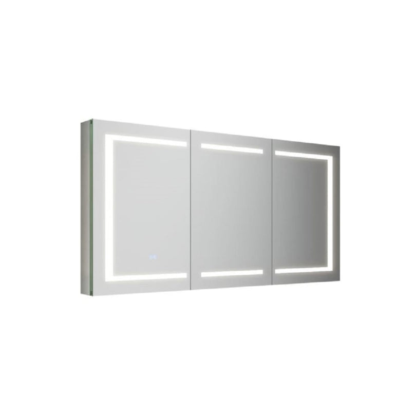 Spazio 60" x 30" Lighted Frameless Triple Door Medicine Cabinet - image 1