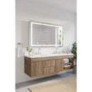 Spazio 59" x 35-3/8" Lighted Frameless Triple Door Medicine Cabinet - image 3