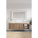 Spazio 59" x 35-3/8" Lighted Frameless Triple Door Medicine Cabinet - image 4