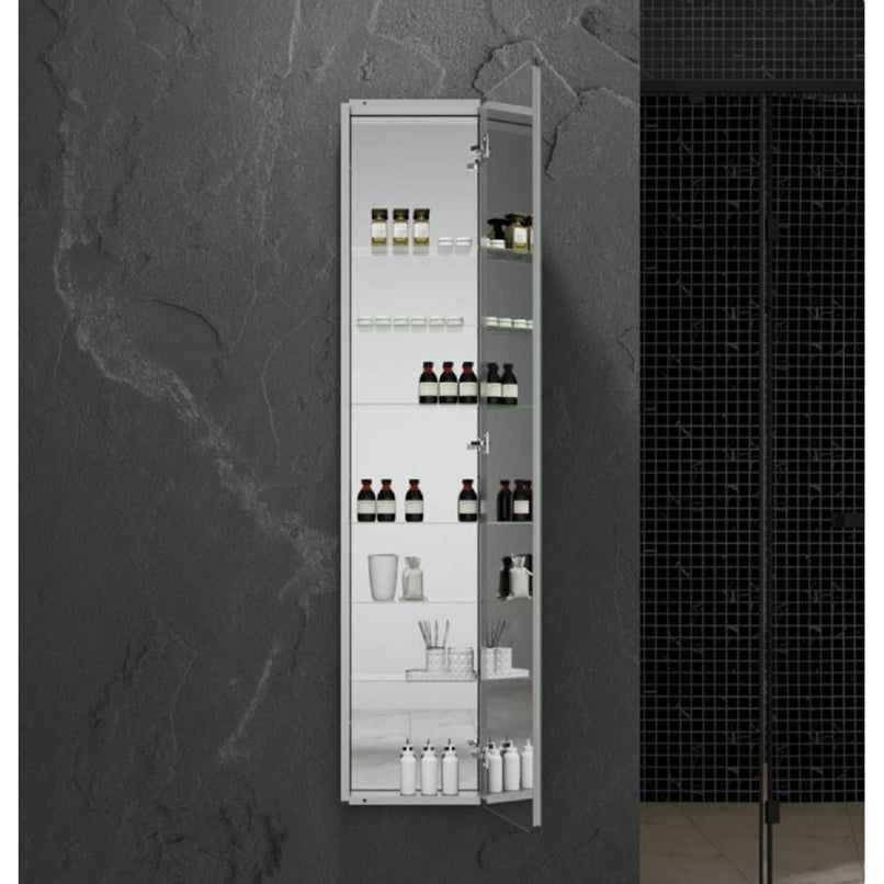 15" x 70" Frameless Single Door Medicine Cabinet - image 3