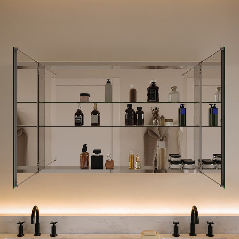 Senza 40" x 26" Frameless Double Door Medicine Cabinet - image 3