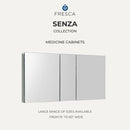 Senza 40" x 26" Frameless Double Door Medicine Cabinet - image 5