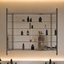 Senza 40" x 36" Frameless Double Door Medicine Cabinet - image 3