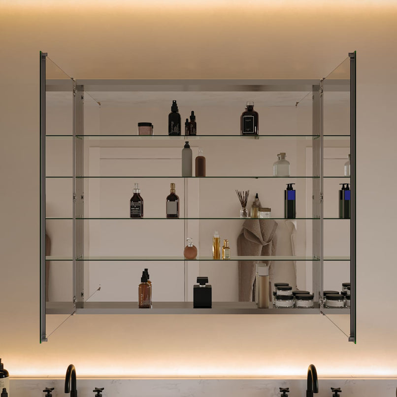 Senza 40" x 36" Frameless Double Door Medicine Cabinet - image 3