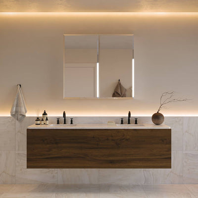 Senza 40" x 36" Frameless Double Door Medicine Cabinet - image 1