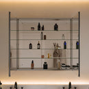 Senza 40" x 36" Frameless Double Door Medicine Cabinet - image 3