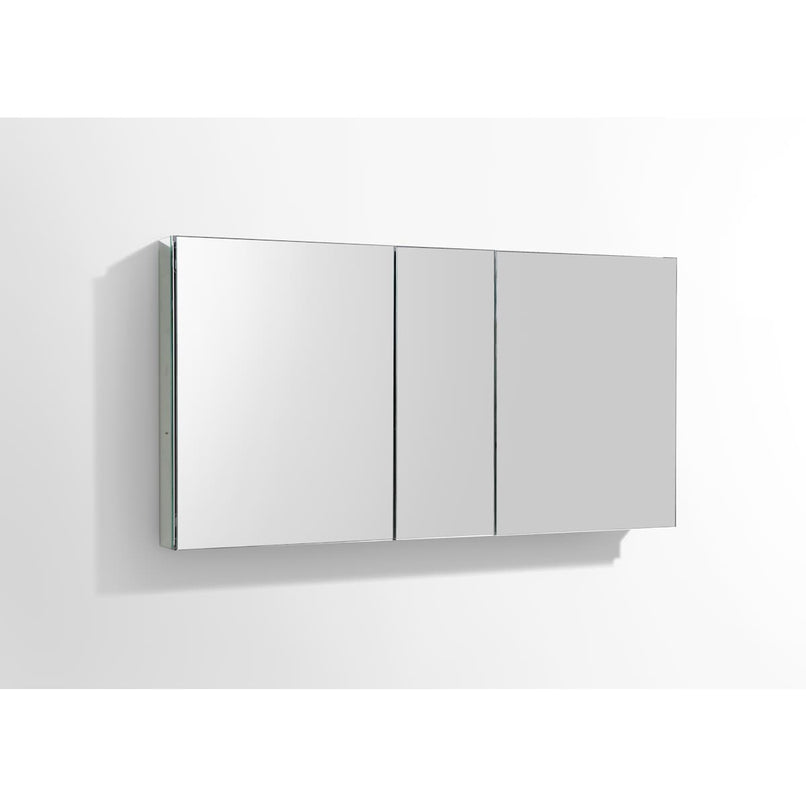 Senza 49" x 26" Frameless Triple Door Medicine Cabinet - image 2