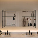 Senza 49" x 26" Frameless Triple Door Medicine Cabinet - image 3