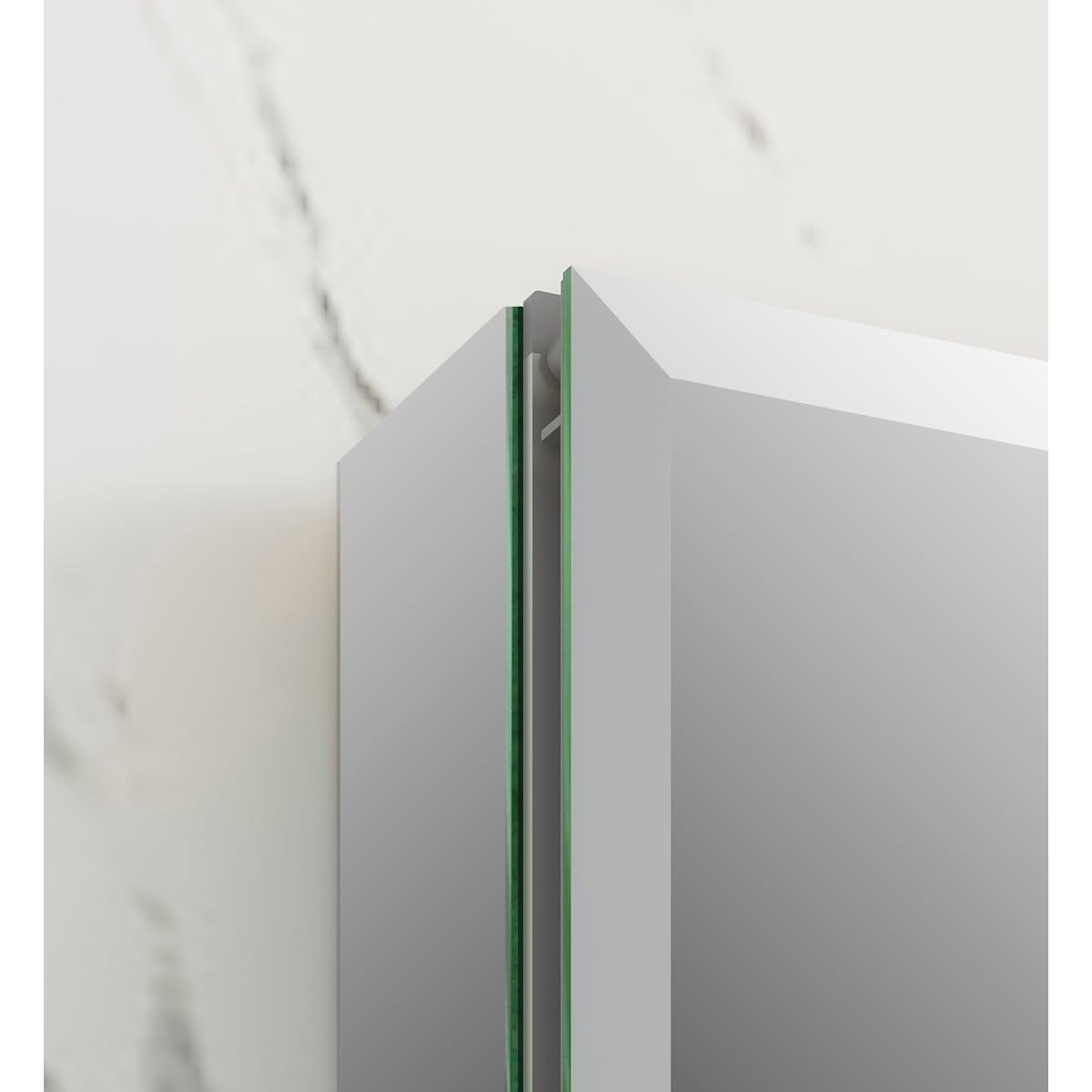 Senza 20" x 26" Frameless Single Door Medicine Cabinet