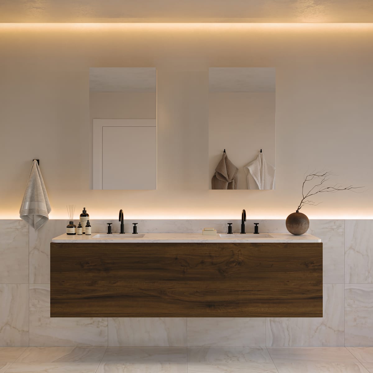 Senza 20" x 36" Frameless Single Door Medicine Cabinet