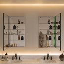 Senza 20" x 36" Frameless Single Door Medicine Cabinet - image 3