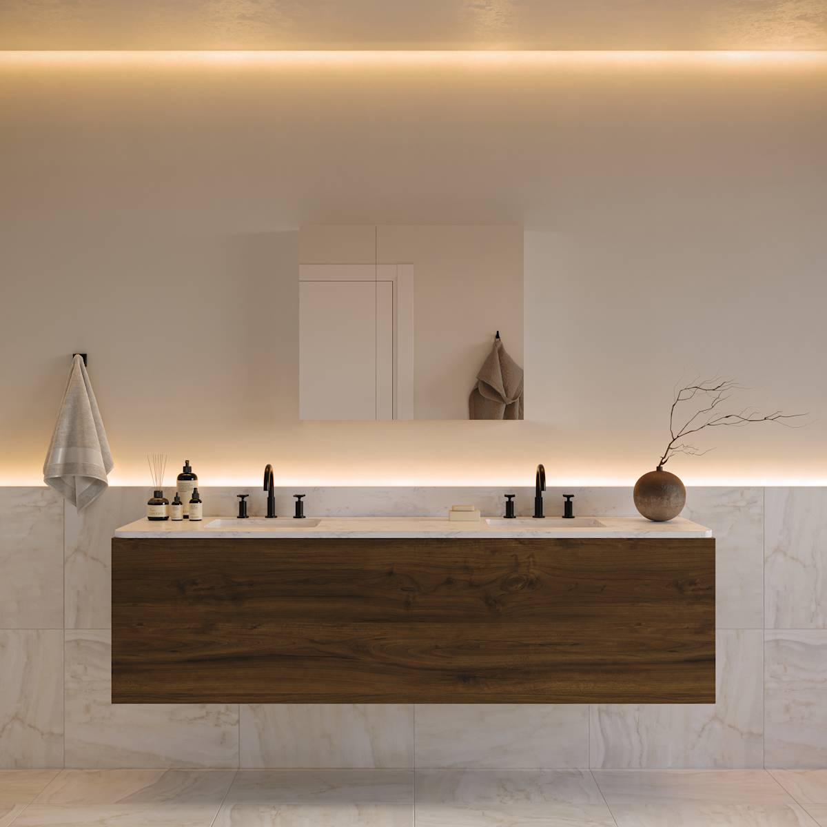 Senza 30" x 26" Frameless Double Door Medicine Cabinet
