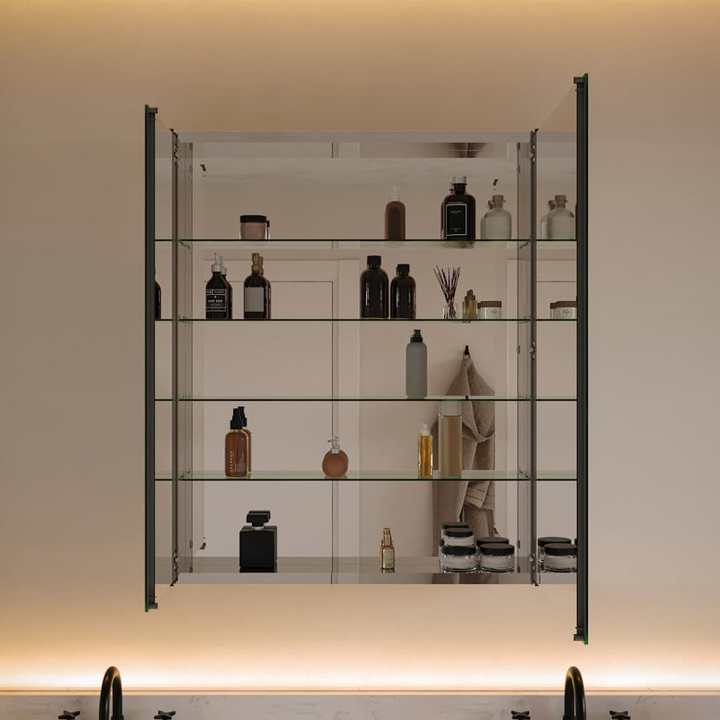 Senza 30" x 36" Frameless Double Door Medicine Cabinet - image 3