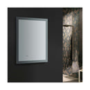 Angelo 24" W x 30" H Contemporary Rectangular Framed Bathroom Wall Mirror with Light - image 5