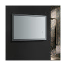Angelo 24" W x 36" H Contemporary Rectangular Framed Bathroom Wall Mirror with Light - image 4