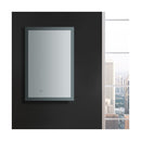 Angelo 24" W x 36" H Contemporary Rectangular Framed Bathroom Wall Mirror with Light - image 7