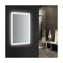 Angelo 24" W x 36" H Contemporary Rectangular Framed Bathroom Wall Mirror with Light - image 9