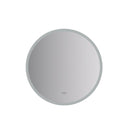 Angelo 30" Diameter Modern Circular Aluminum Frameless Bathroom Wall Mirror with LED Lighting - image 1