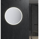 Angelo 30" Diameter Modern Circular Aluminum Frameless Bathroom Wall Mirror with LED Lighting - image 2