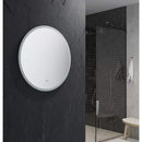 Angelo 30" Diameter Modern Circular Aluminum Frameless Bathroom Wall Mirror with LED Lighting - image 5