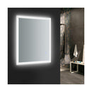 Angelo 36" W x 30" H Contemporary Rectangular Framed Bathroom Wall Mirror with Light - image 9