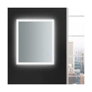 Angelo 36" W x 30" H Contemporary Rectangular Framed Bathroom Wall Mirror with Light - image 11