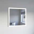 Angelo 36" W x 36" H Modern Square Aluminum Frameless Bathroom Wall Mirror with LED Lighting - image 2