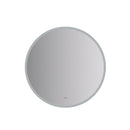 Angelo 42" Diameter Modern Circular Aluminum Frameless Bathroom Wall Mirror with LED Lighting - image 1
