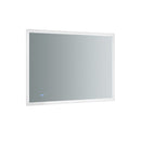 Angelo 48" W x 36" H Contemporary Rectangular Framed Bathroom Wall Mirror with Light - image 1
