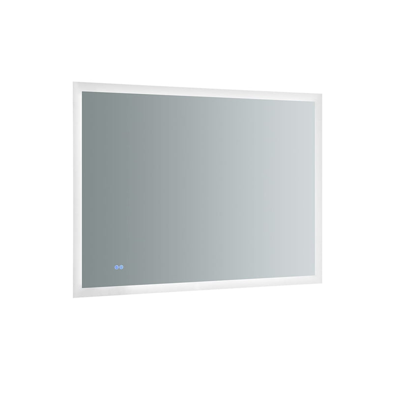 Angelo 48" W x 36" H Contemporary Rectangular Framed Bathroom Wall Mirror with Light - image 1