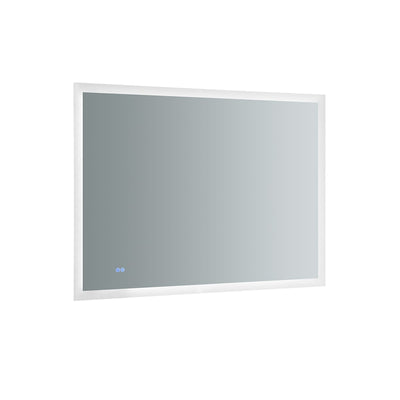 Angelo 48" W x 36" H Contemporary Rectangular Framed Bathroom Wall Mirror with Light - image 1
