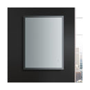 Angelo 48" W x 36" H Contemporary Rectangular Framed Bathroom Wall Mirror with Light - image 7