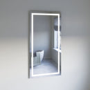 Angelo 59" x 30" Modern Rectangular Aluminum Frameless Bathroom Wall Mirror - image 2