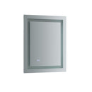Santo 24" W x 30" H Contemporary Rectangular Framed Bathroom Wall Mirror with Light - image 2