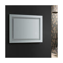 Santo 24" W x 30" H Contemporary Rectangular Framed Bathroom Wall Mirror with Light - image 4