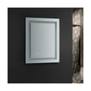 Santo 24" W x 30" H Contemporary Rectangular Framed Bathroom Wall Mirror with Light - image 5