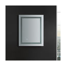 Santo 24" W x 30" H Contemporary Rectangular Framed Bathroom Wall Mirror with Light - image 6
