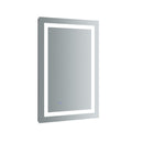 Santo 24" W x 36" H Contemporary Rectangular Framed Bathroom Wall Mirror with Light - image 1
