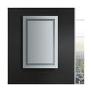 Santo 24" W x 36" H Contemporary Rectangular Framed Bathroom Wall Mirror with Light - image 7