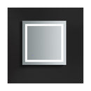 Santo 30" W x 30" H Contemporary Square Framed Bathroom Wall Mirror with Light - image 6