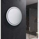 Santo 30" Diameter Modern Circular Aluminum Frameless Bathroom Wall Mirror with LED Lighting - image 4